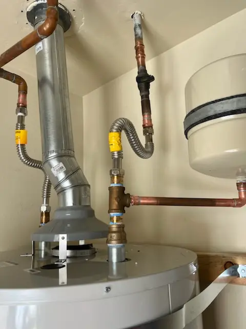 Water heater installation and plumbing repair in Quantico