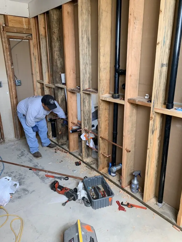 Commercial rough-in plumbing for Commercial Plumbing in Quantico